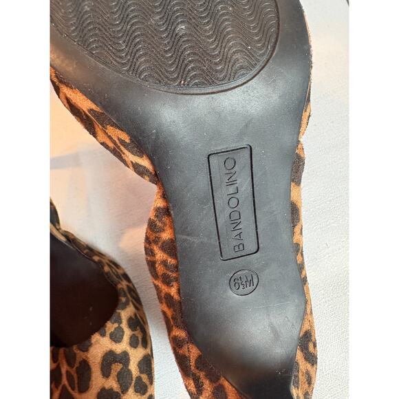 Leopard Print Pumps by Bandolino Womens size 81/2 d'Orsay Pointed Toe Heels - Picture 5 of 10
